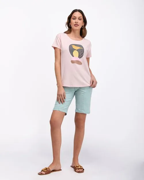 Bermuda Mujer Margot Turqueza Claro