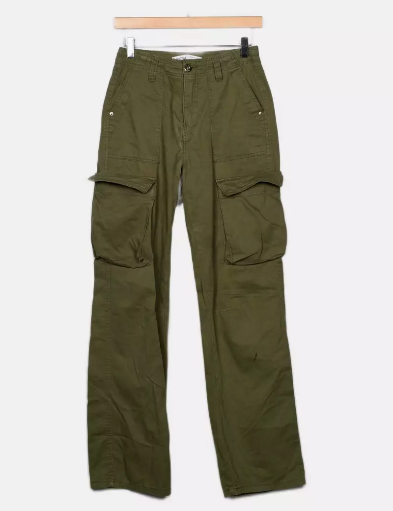 Bershka Pantalones cargo Rectos