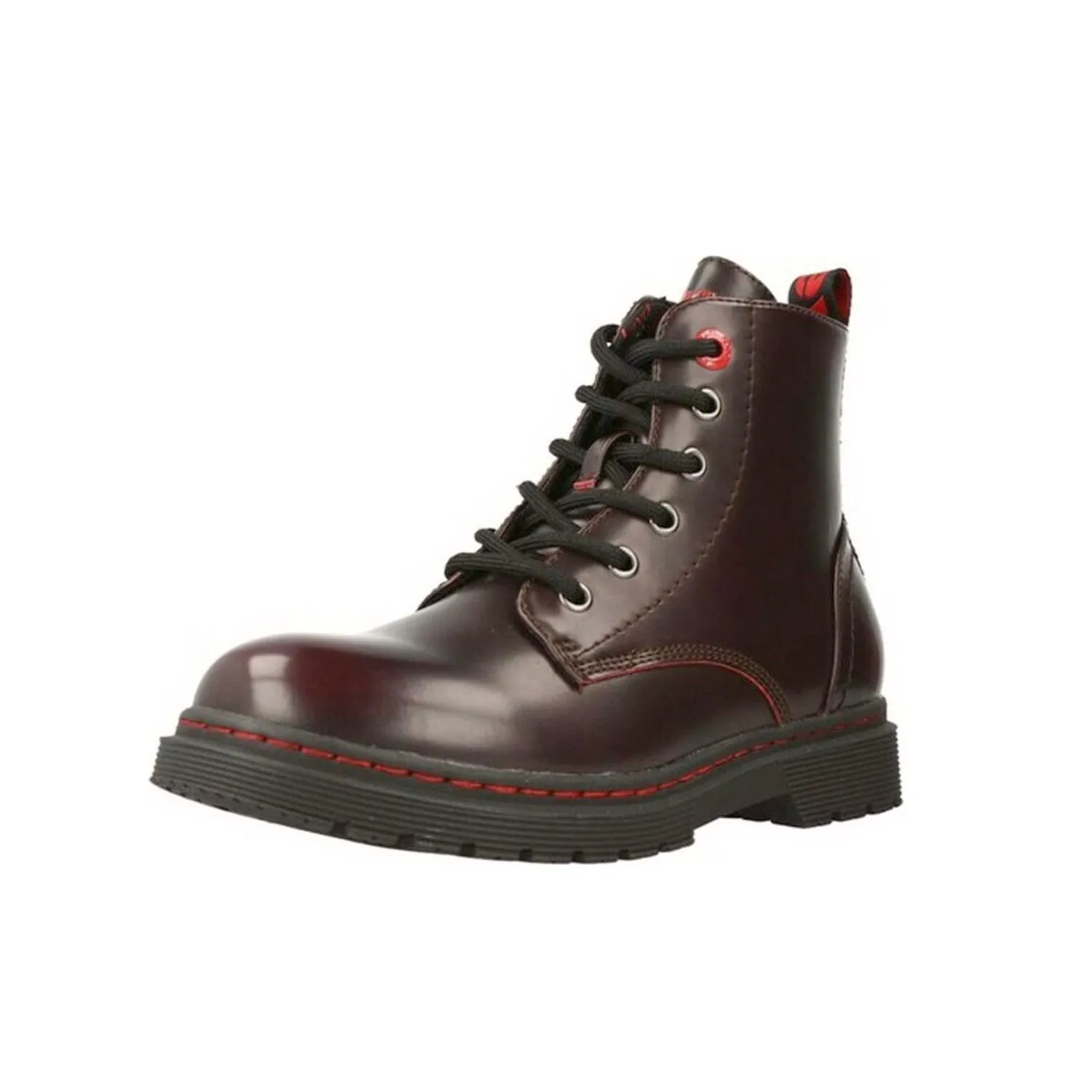 Botas De Piel Rojo Burdeos De Niña Levi's Kids 26923-30 (tallas De 30 A 39)