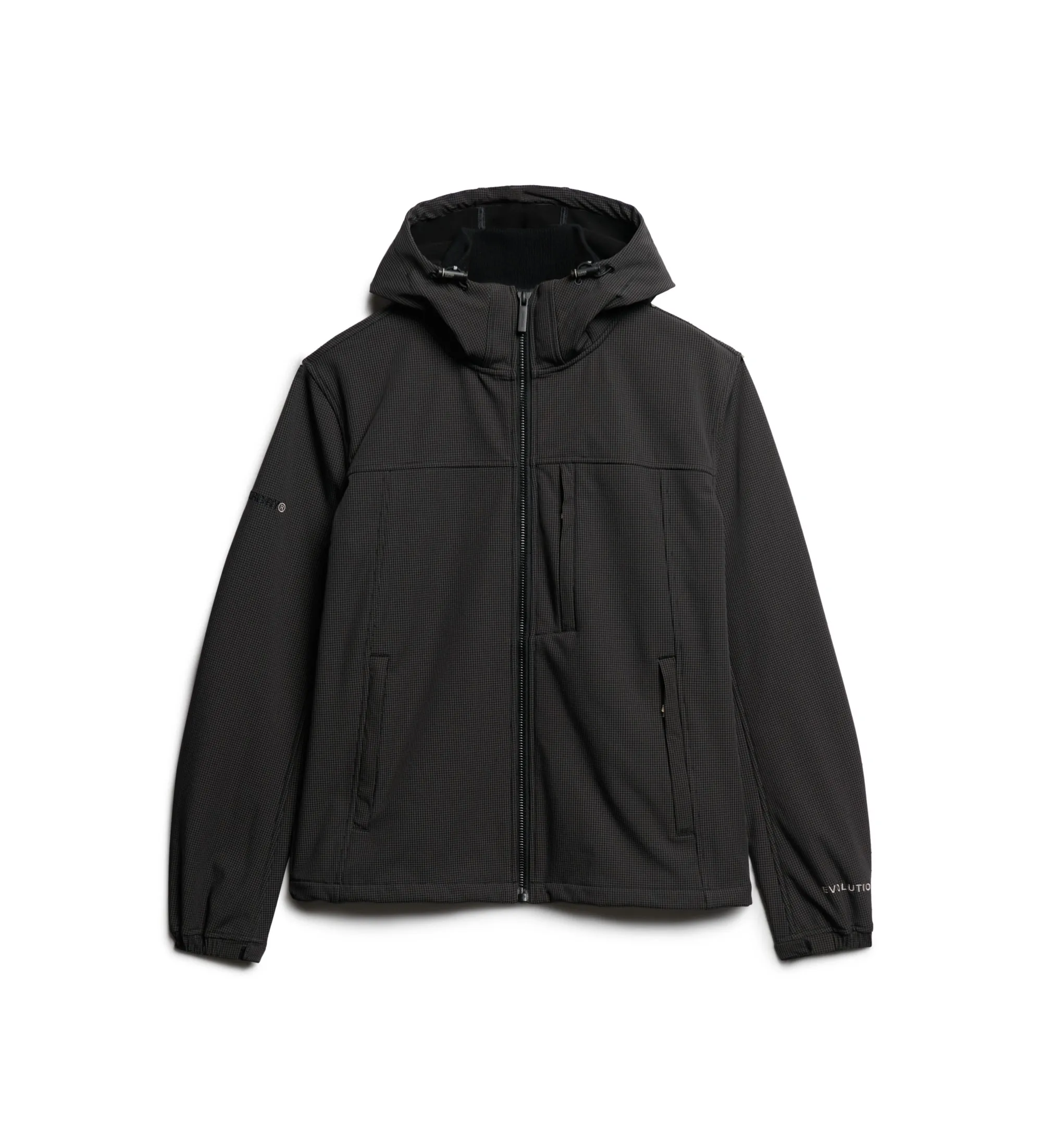 Cazadora con capucha Ripstop Trekker negro