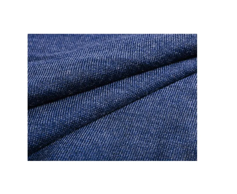 Dark Blue Melange half-zip pullover - VLARINOS