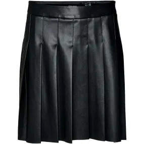 FALDA PLISADA CUERO  10295554