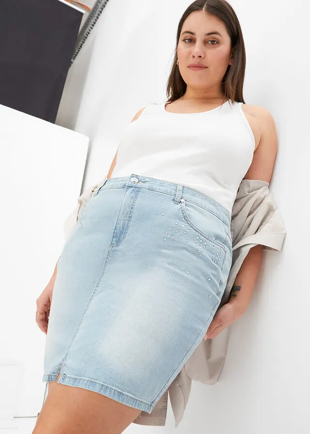 Falda vaquera Denim claro