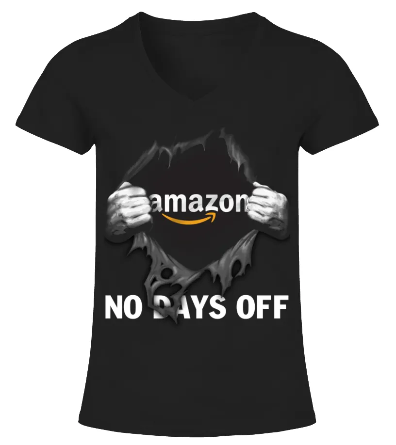 no days off Amazon Camiseta cuello pico Mujer