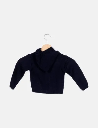 NoName Chaqueta de punto azul marino