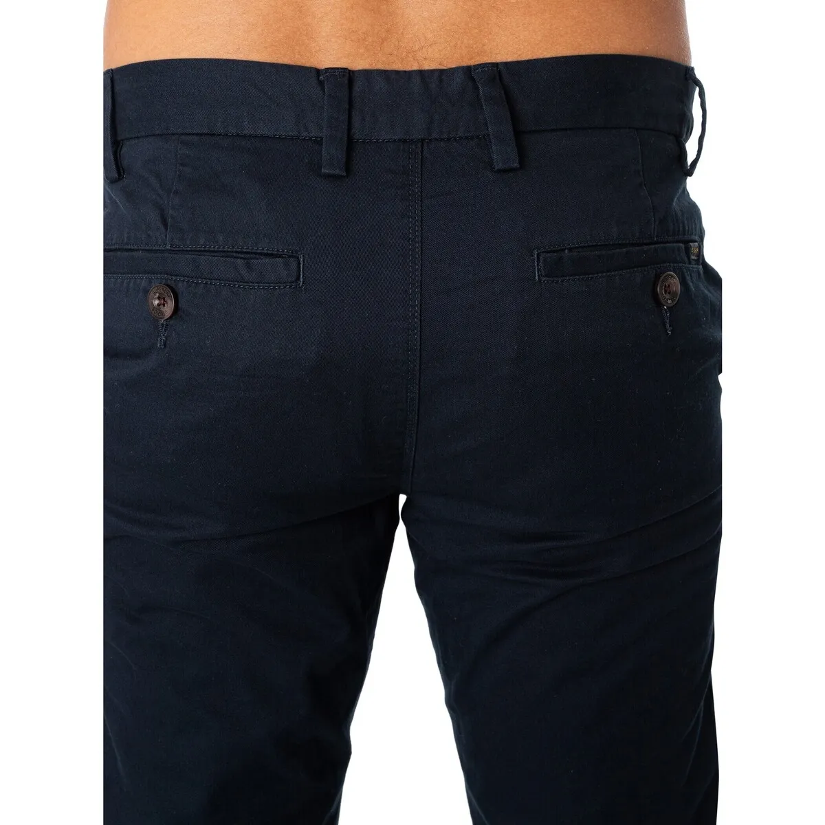 Pantalones Chinos Ajustados Y Elásticos