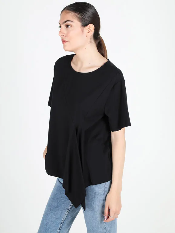 Sun Sun Camiseta oversize de algodón para mujer